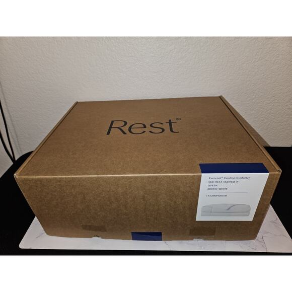 New! REST Evercool Cooling Comforter Queen For Hot Sleepers White 90”x90” $229 - Picture 3 of 10